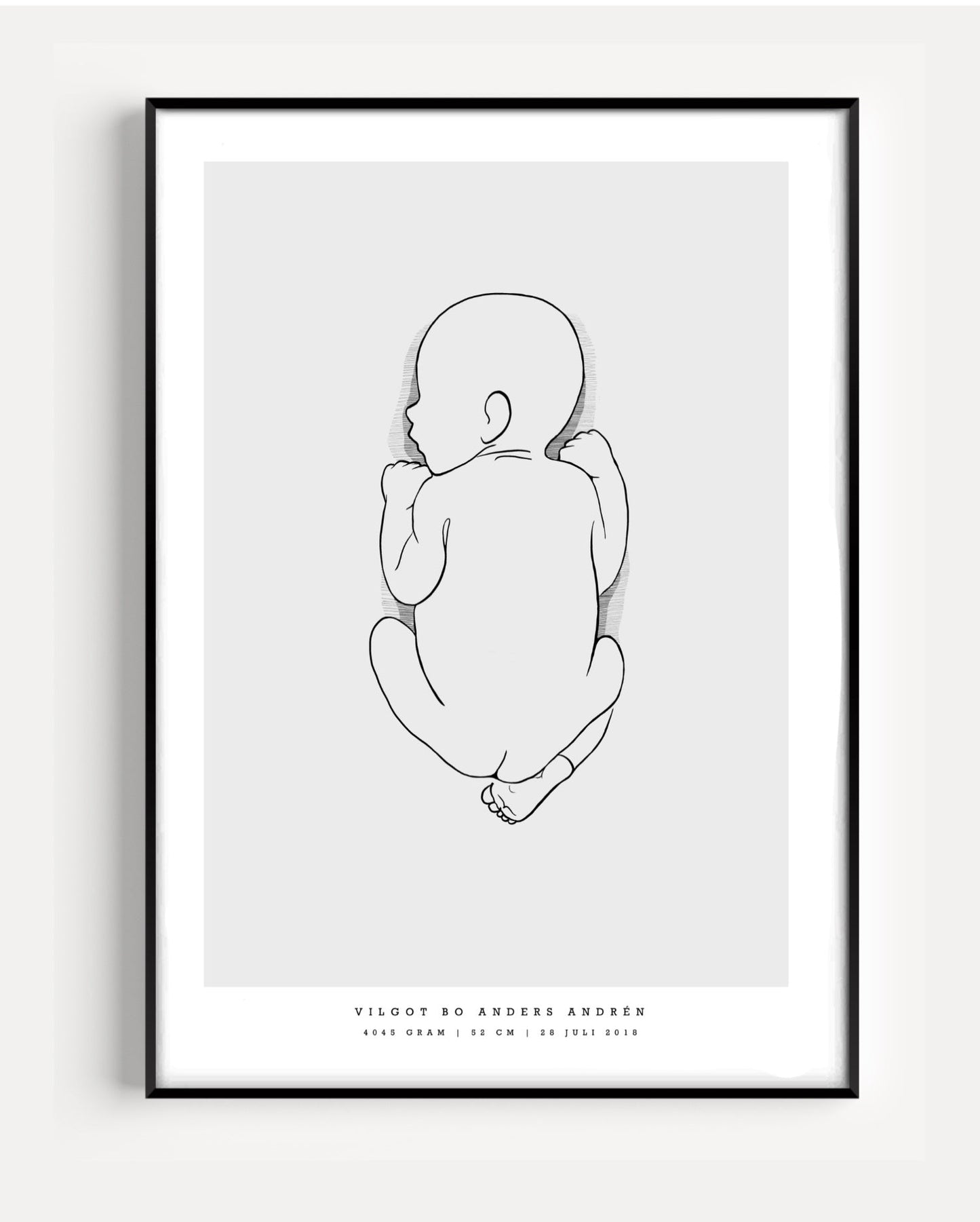 Generic birth poster 30x40cm