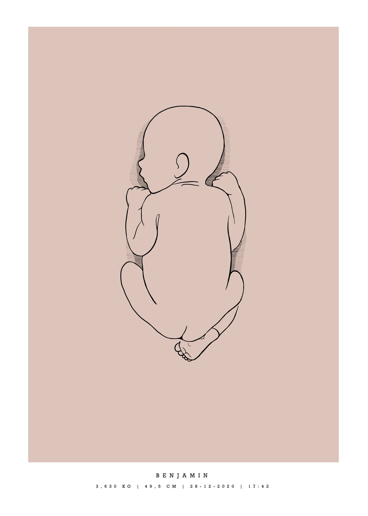 Generic Birth Poster small 30x40 cm