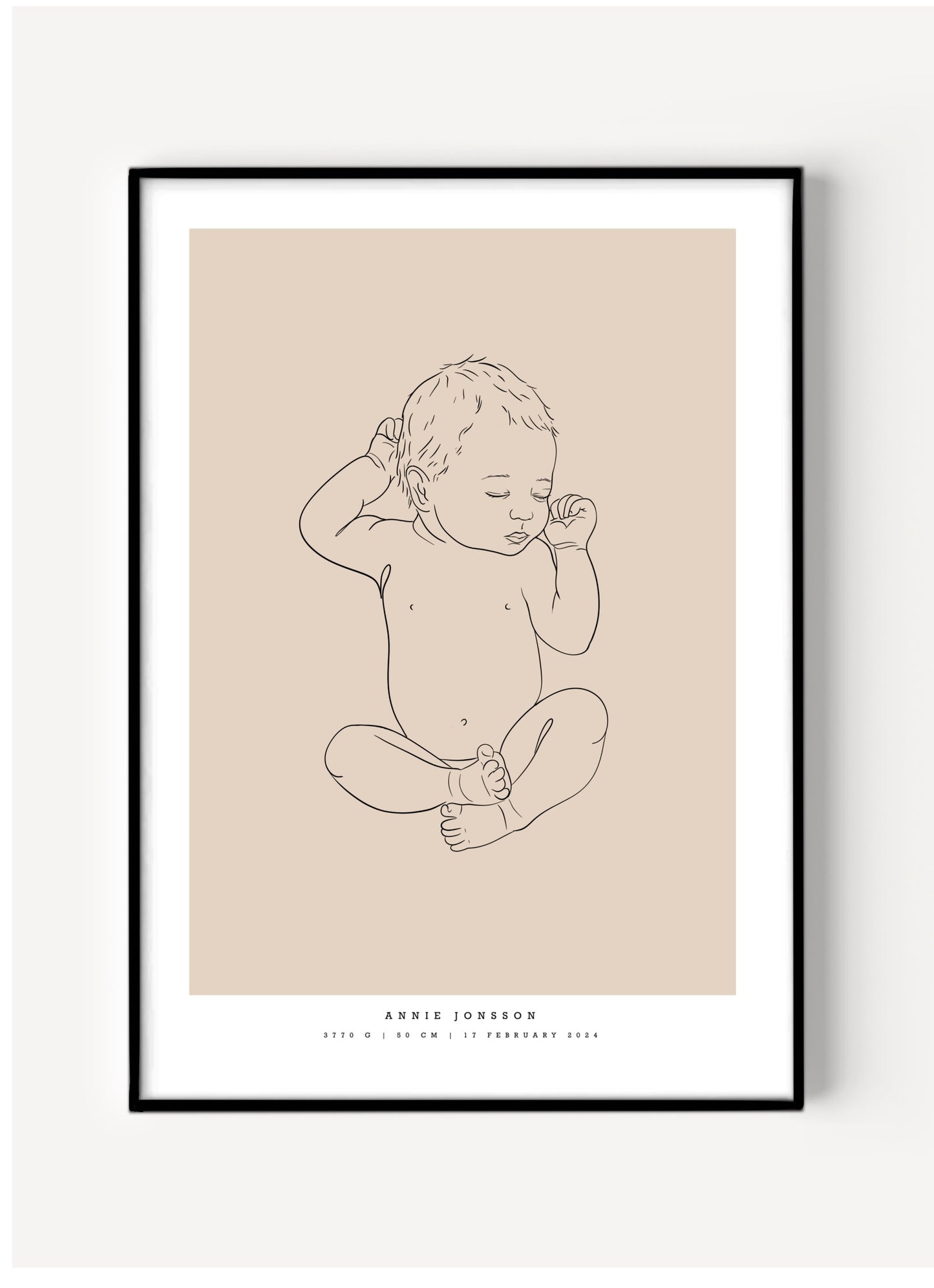 custom birth poster