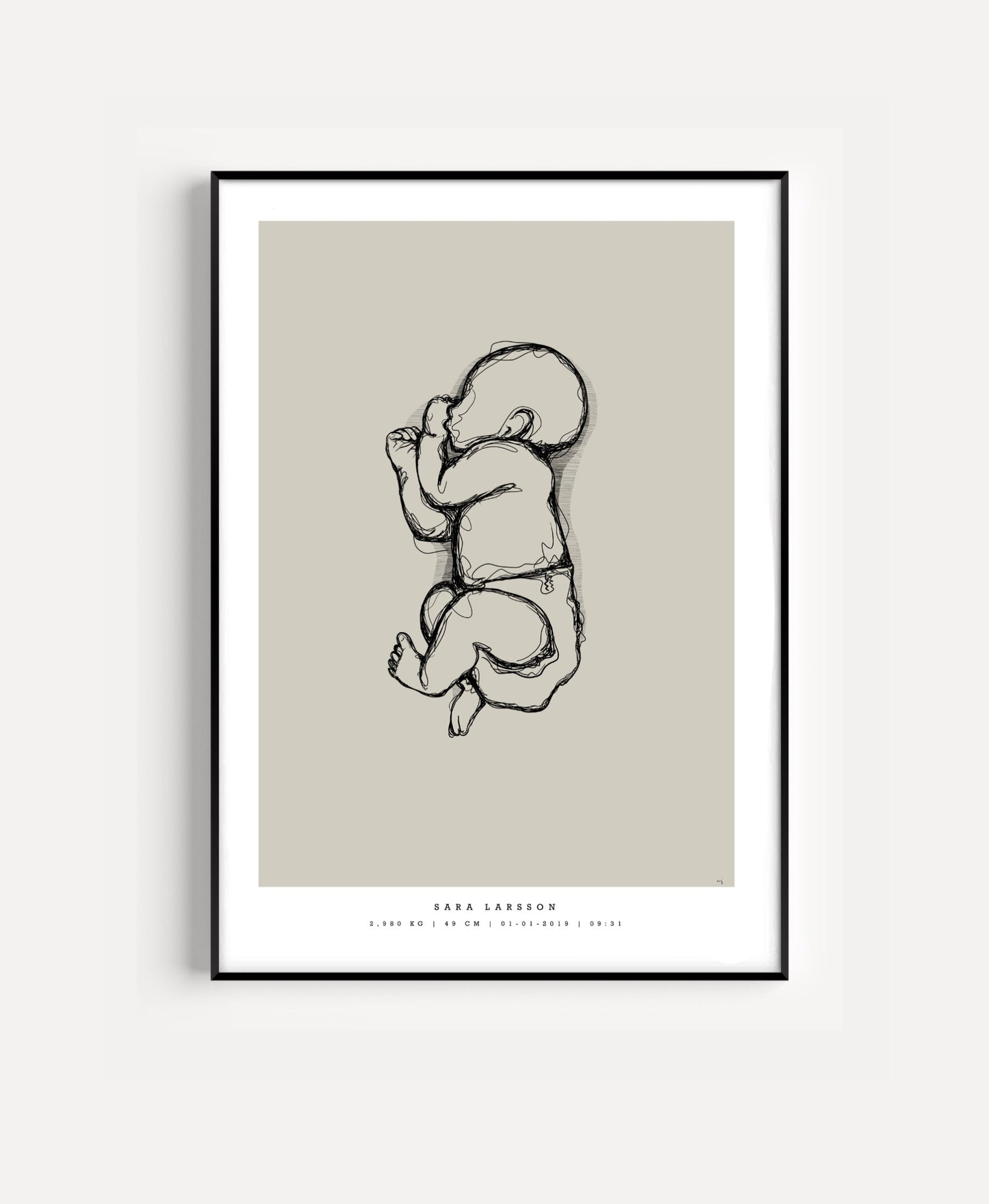 Generic Birth Poster small 30x40 cm