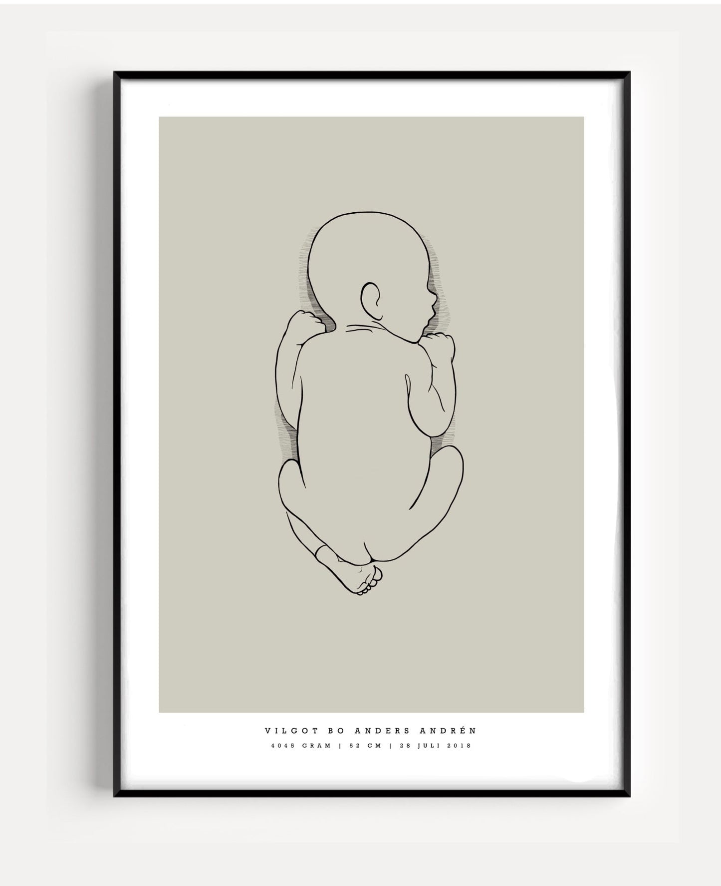 Generic Birth Poster small 30x40 cm