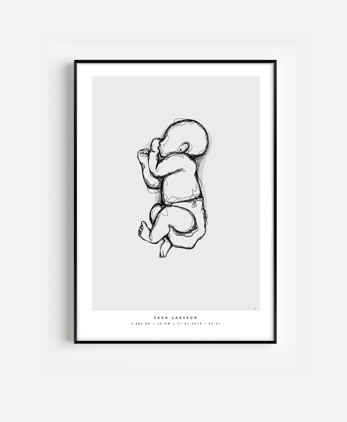 Generic Birth Poster small 30x40 cm