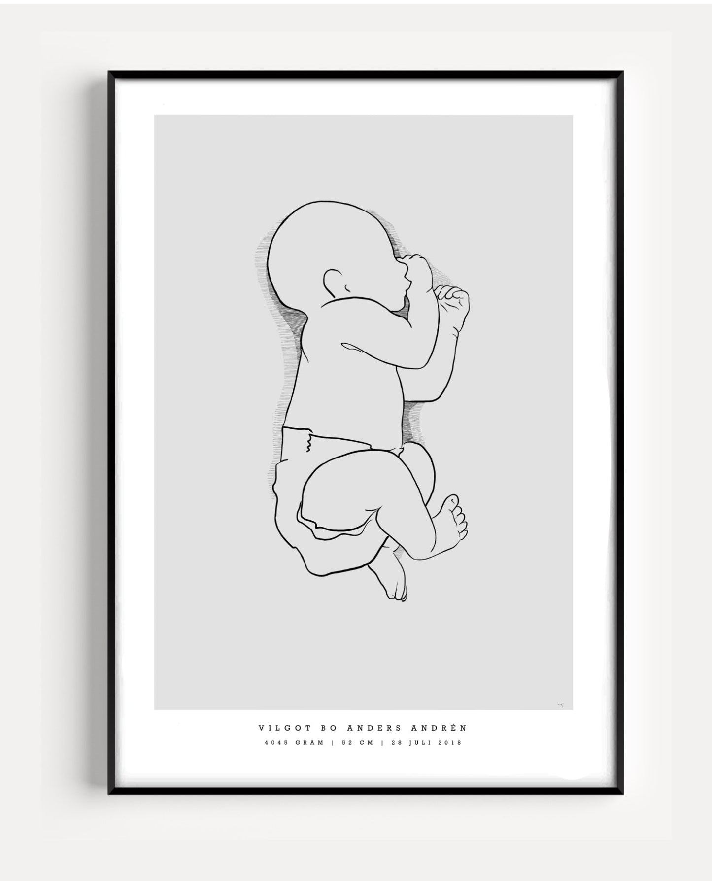 Generic Birth Poster small 30x40 cm