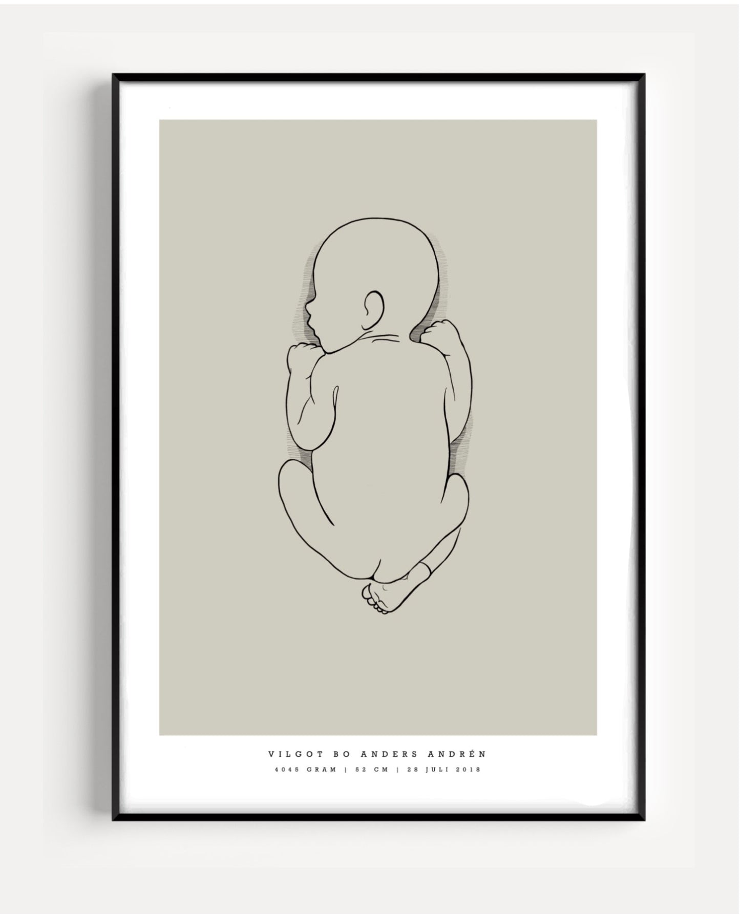 Generic Birth Poster small 30x40 cm