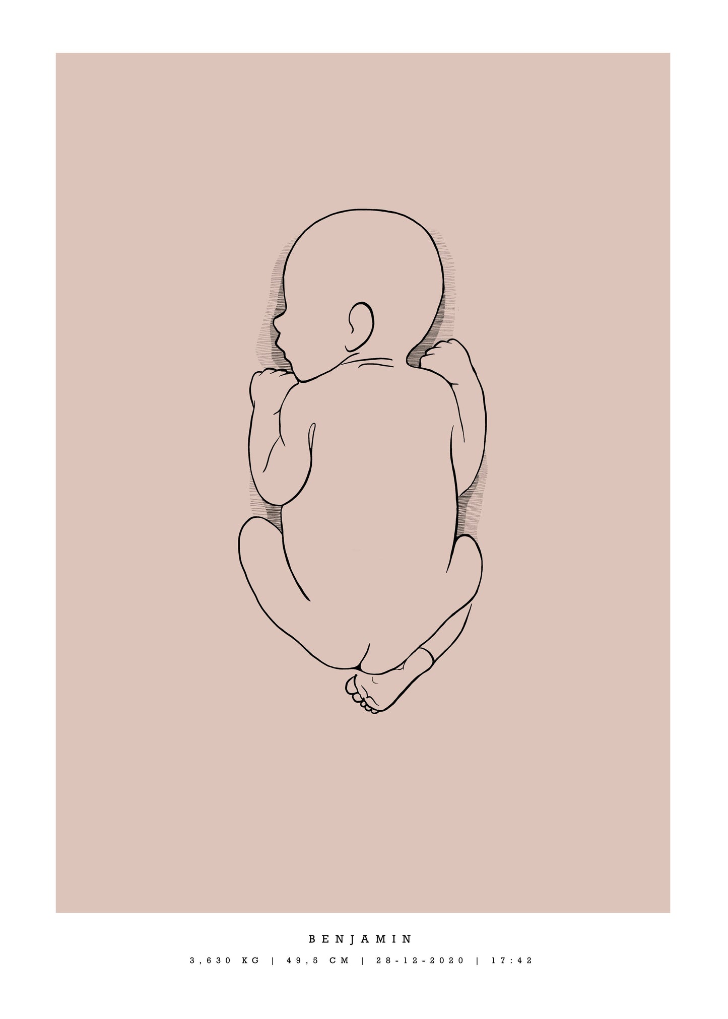 Generic Birth Poster small 30x40 cm