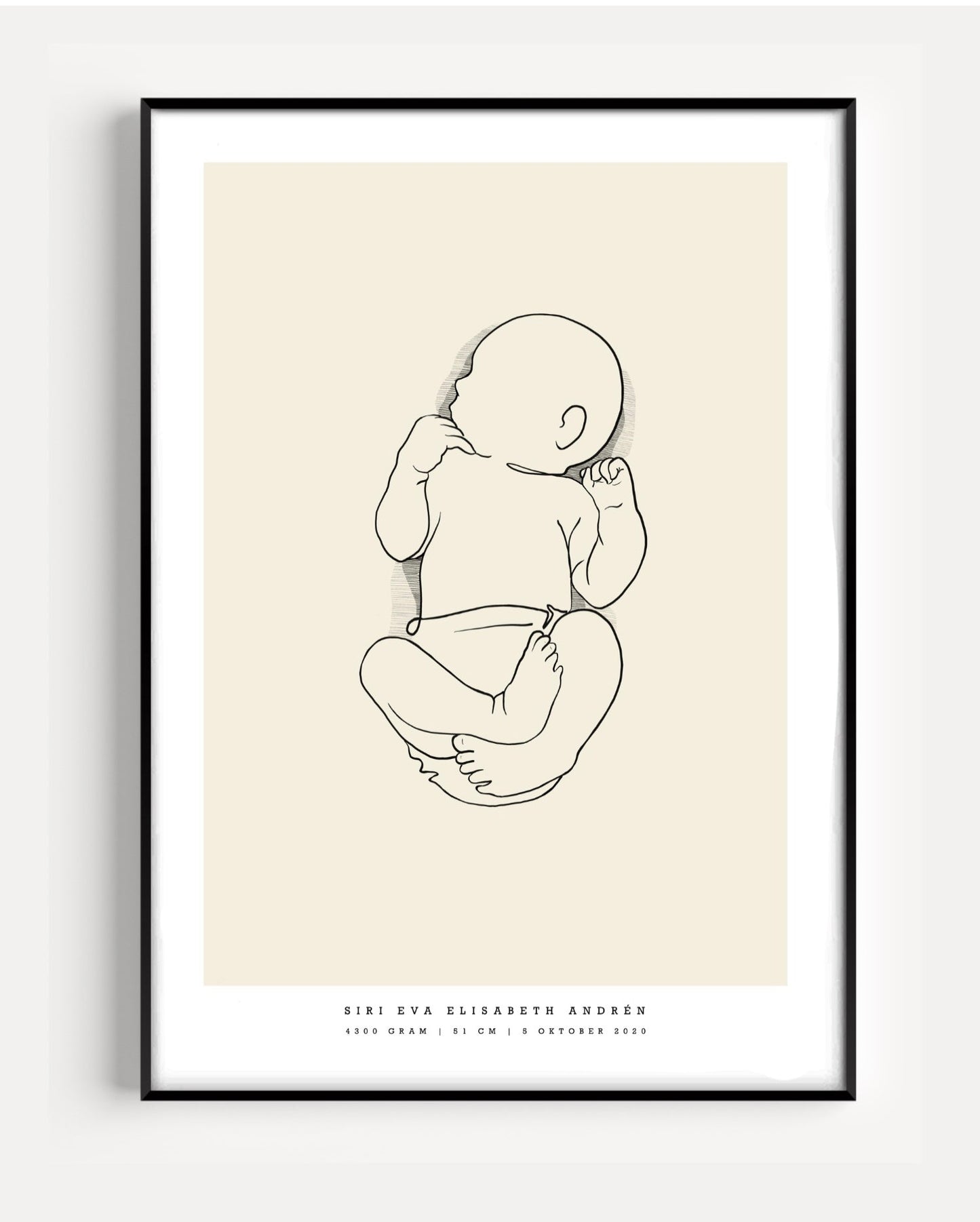 Generic Birth Poster small 30x40 cm