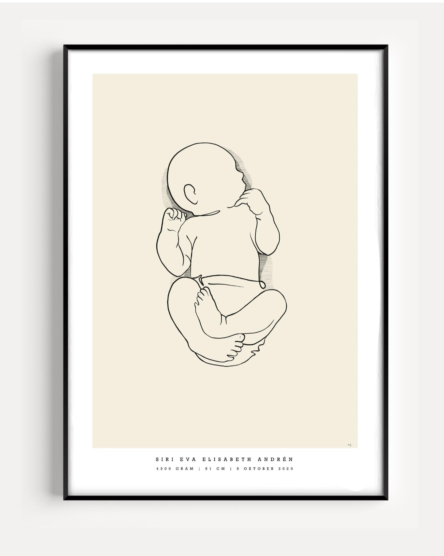 Generic Birth Poster small 30x40 cm