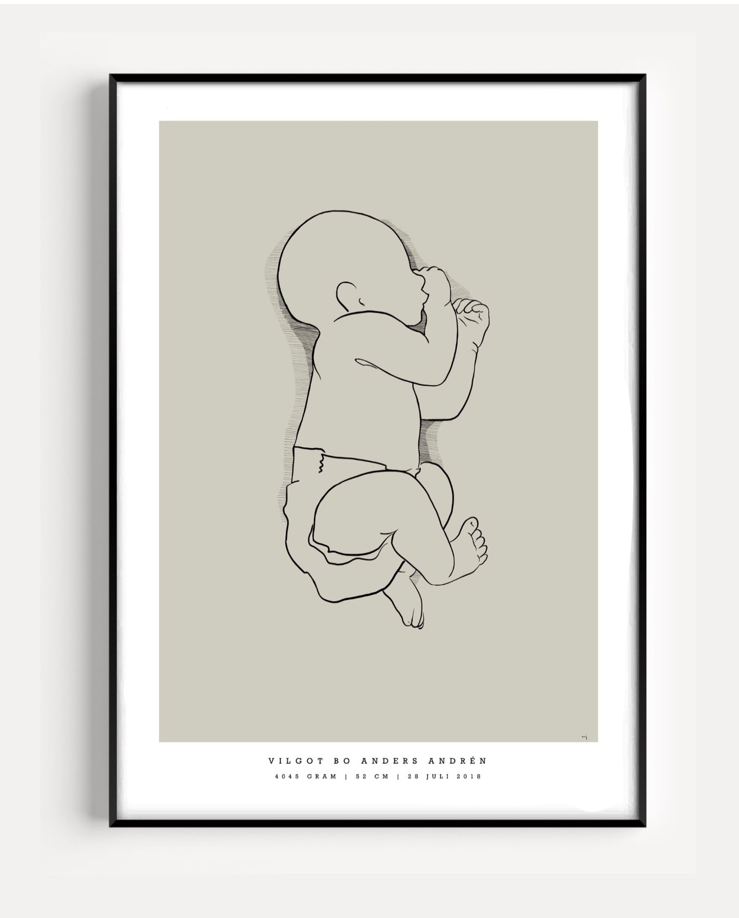 Generic Birth Poster small 30x40 cm