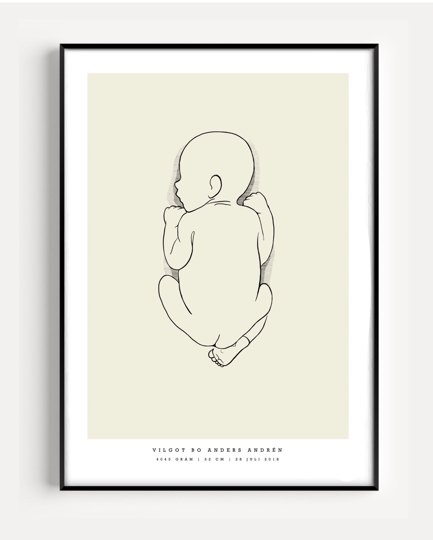 Generic Birth Poster small 30x40 cm