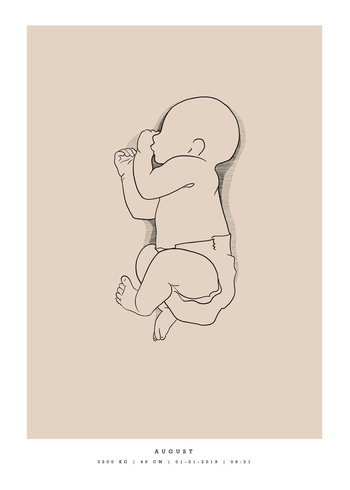 Generic Birth Poster small 30x40 cm