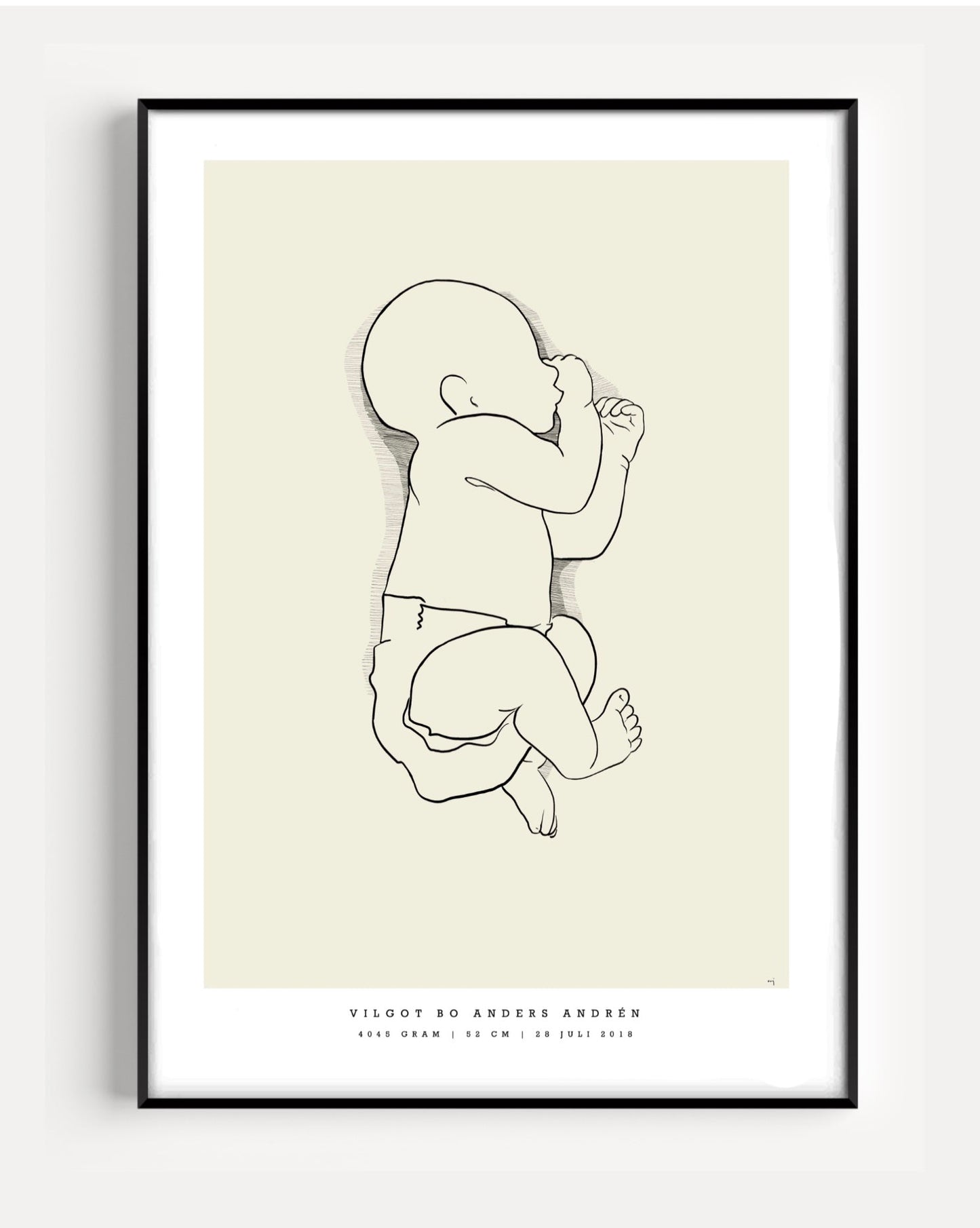 Generic Birth Poster small 30x40 cm