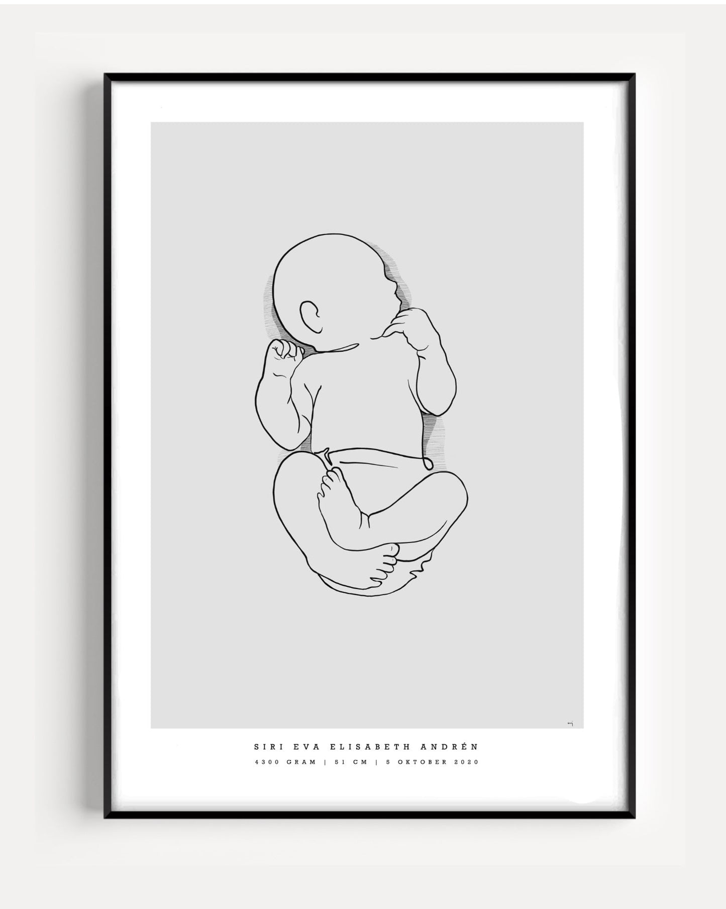 Generic Birth Poster small 30x40 cm