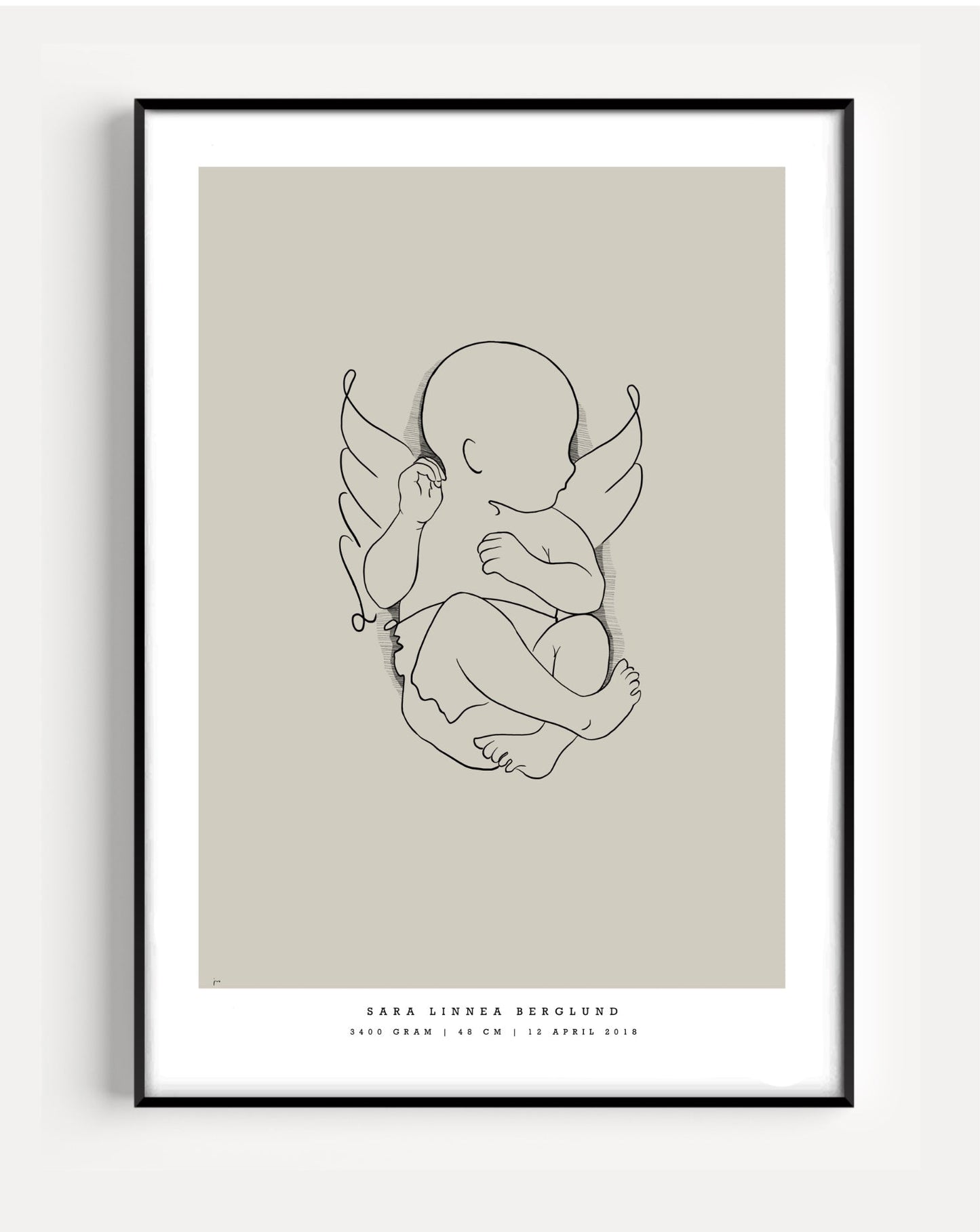 Generic Birth Poster small 30x40 cm