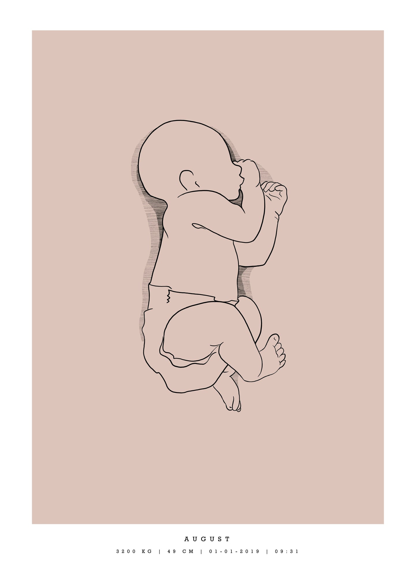 Generic Birth Poster small 30x40 cm