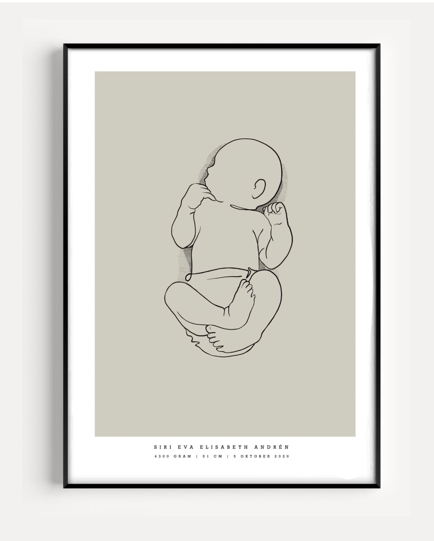 Generic Birth Poster small 30x40 cm