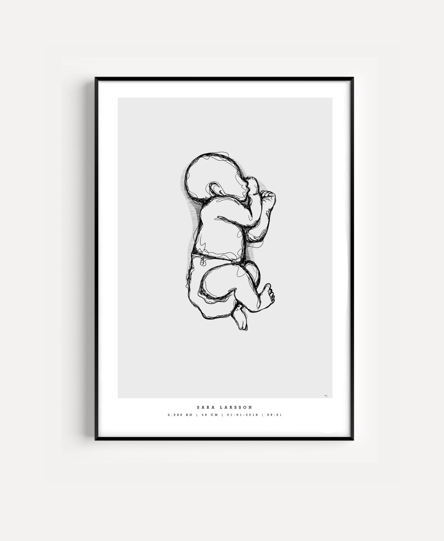 Generic Birth Poster small 30x40 cm