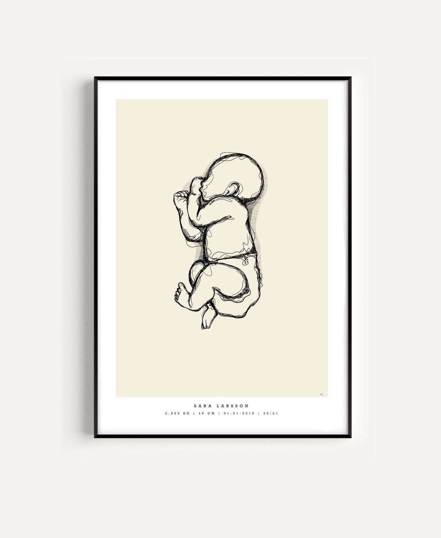 Generic Birth Poster small 30x40 cm