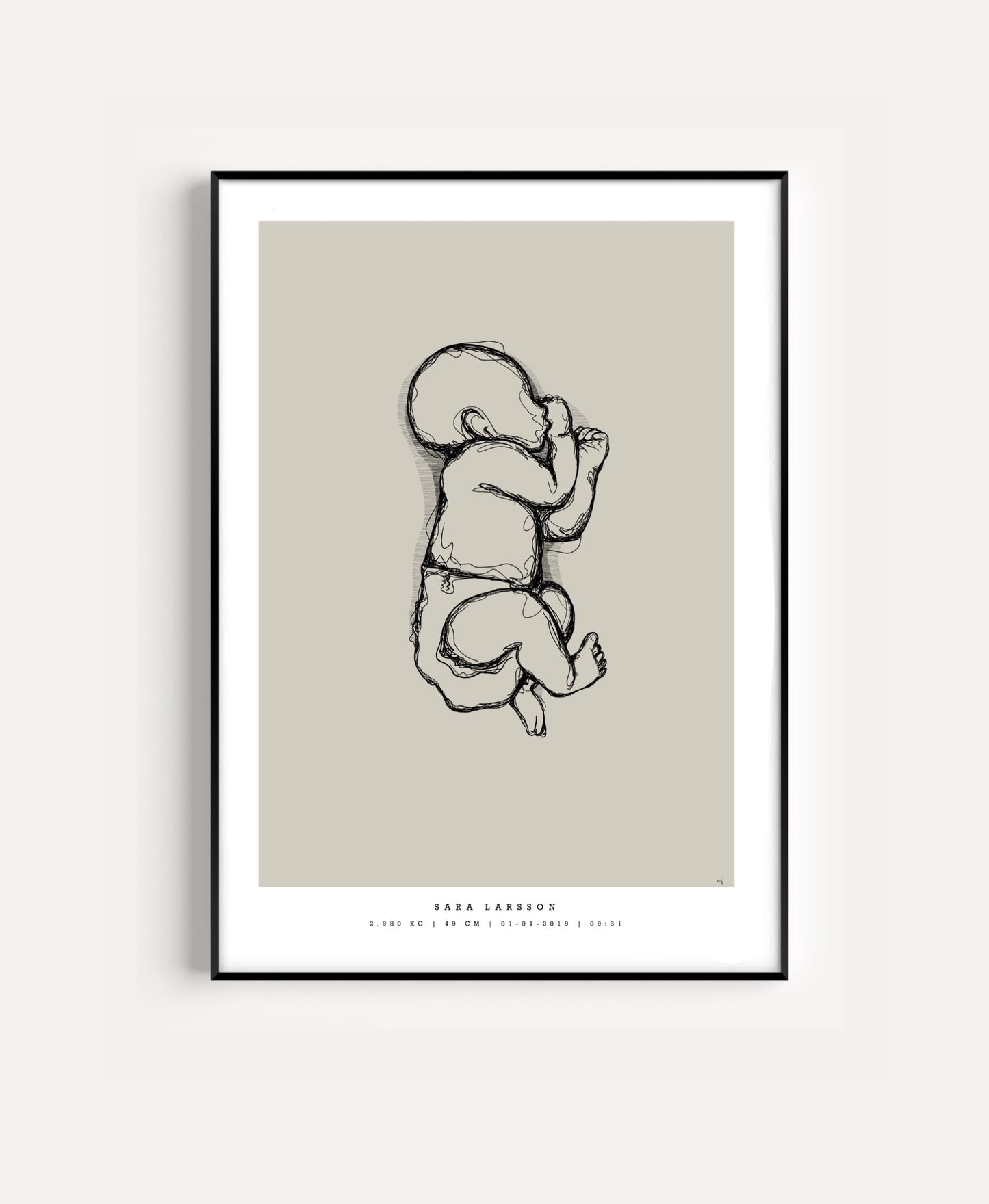 Generic Birth Poster small 30x40 cm