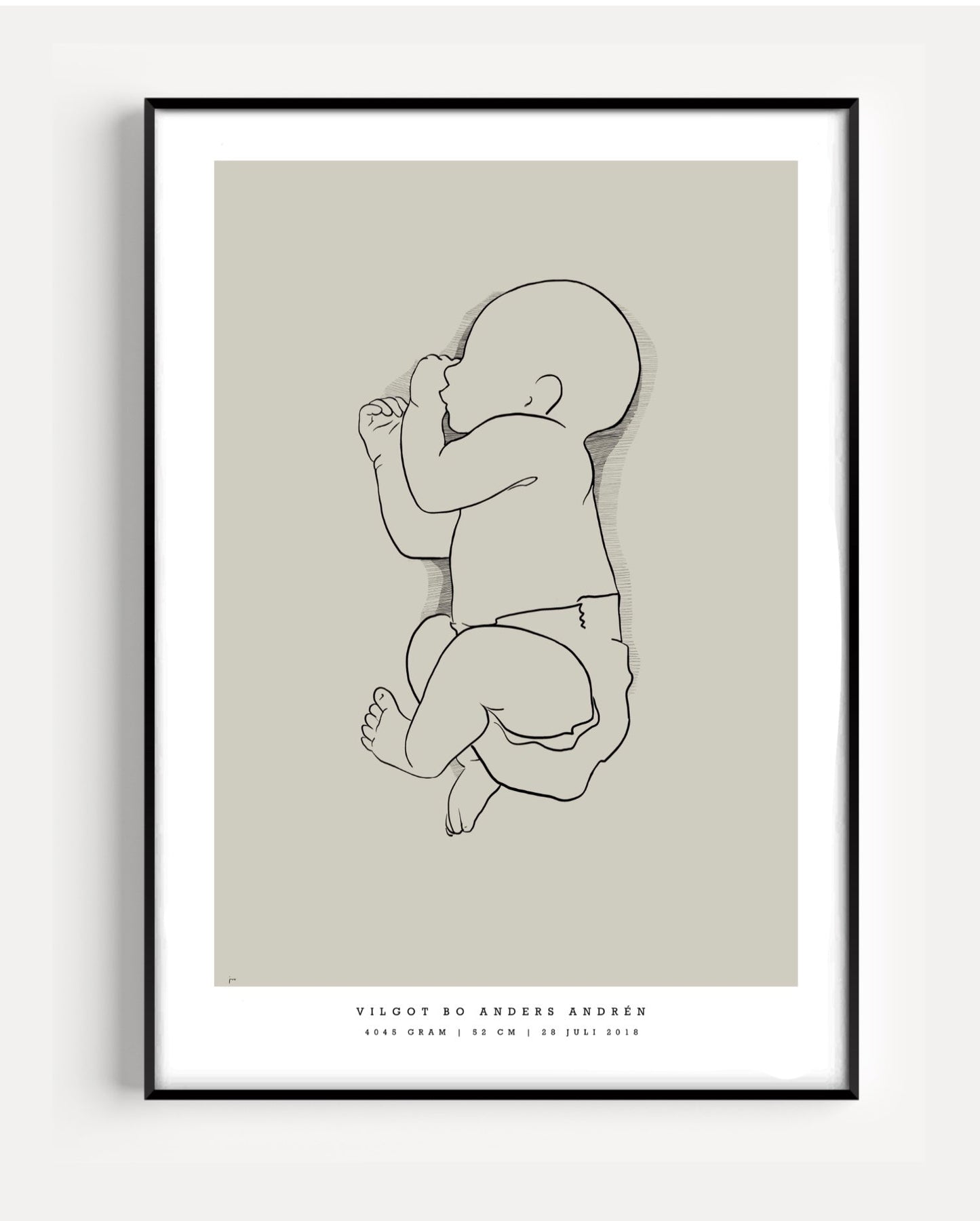 Generic Birth Poster small 30x40 cm