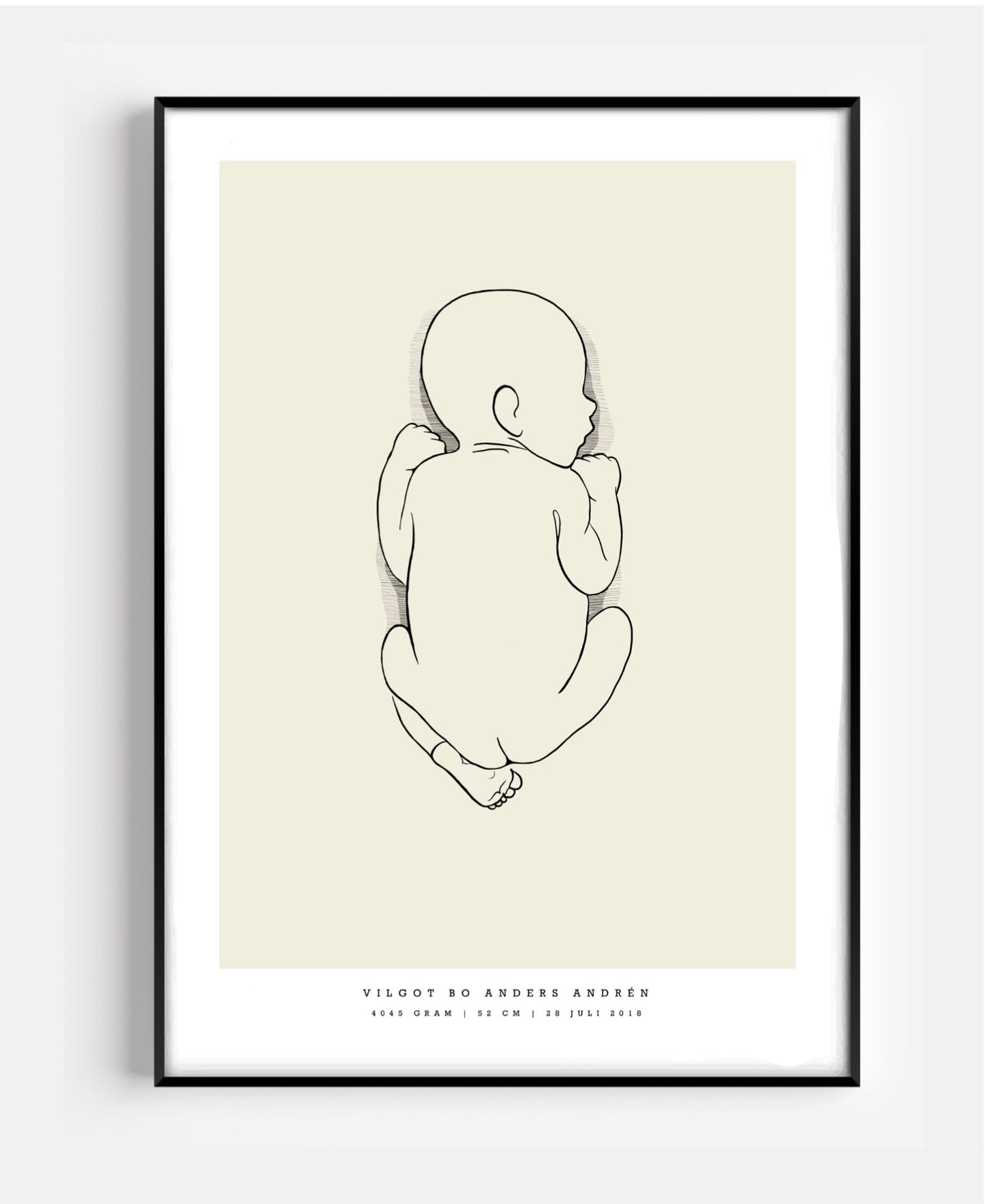 Generic Birth Poster small 30x40 cm