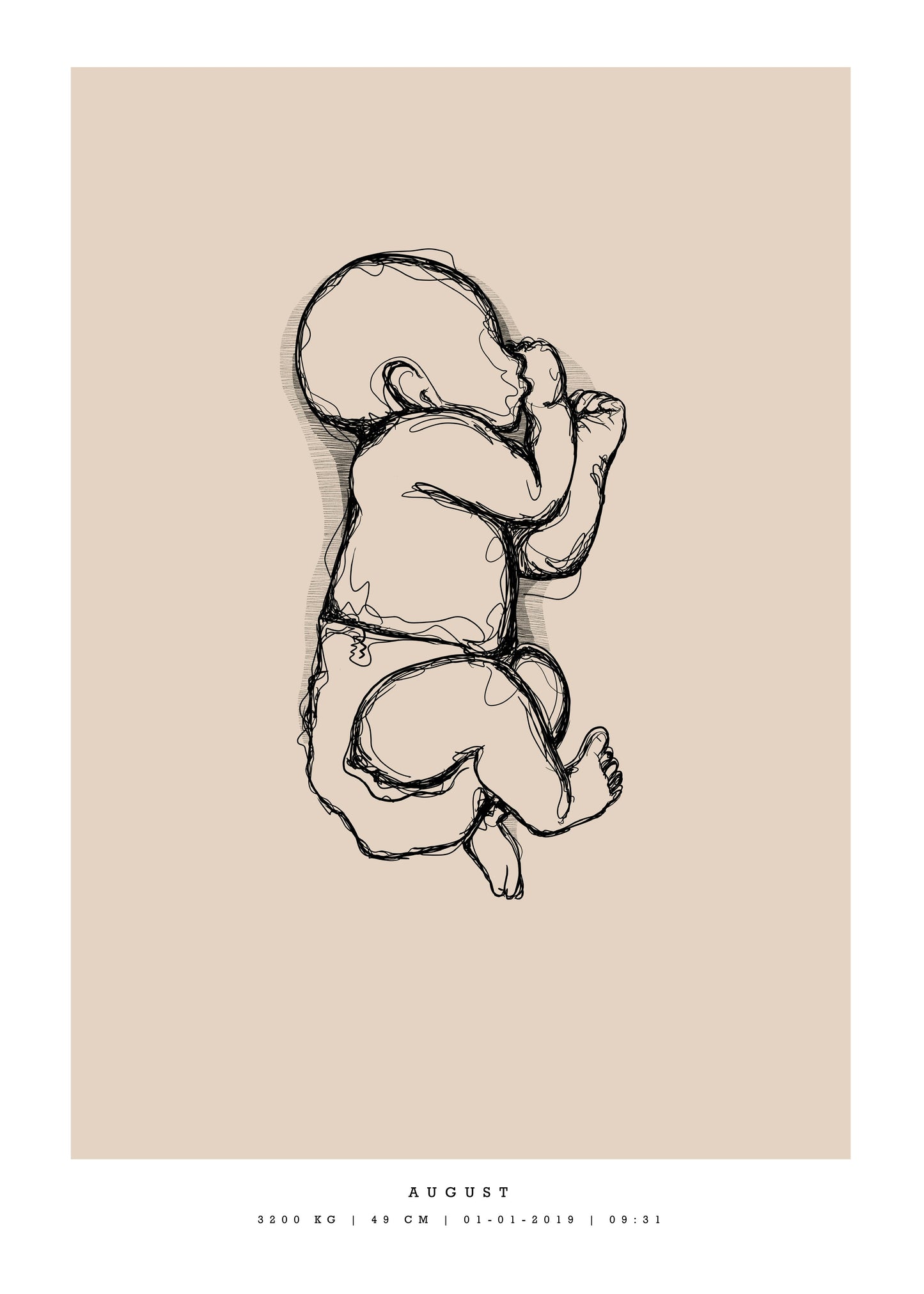 Generic Birth Poster small 30x40 cm