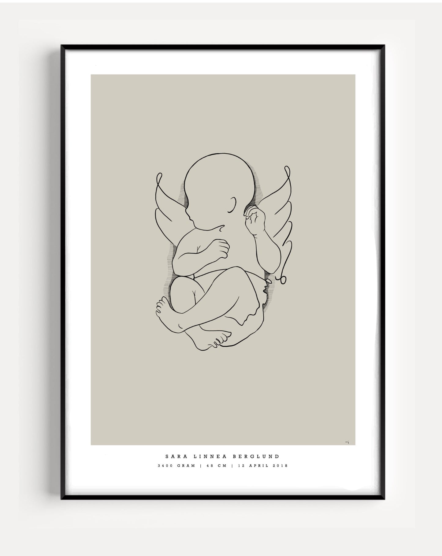 Generic Birth Poster small 30x40 cm