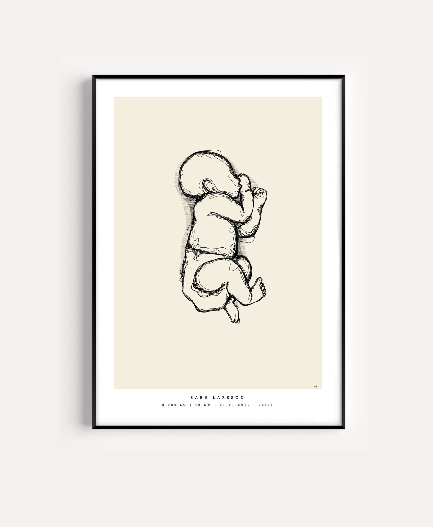 Generic Birth Poster small 30x40 cm