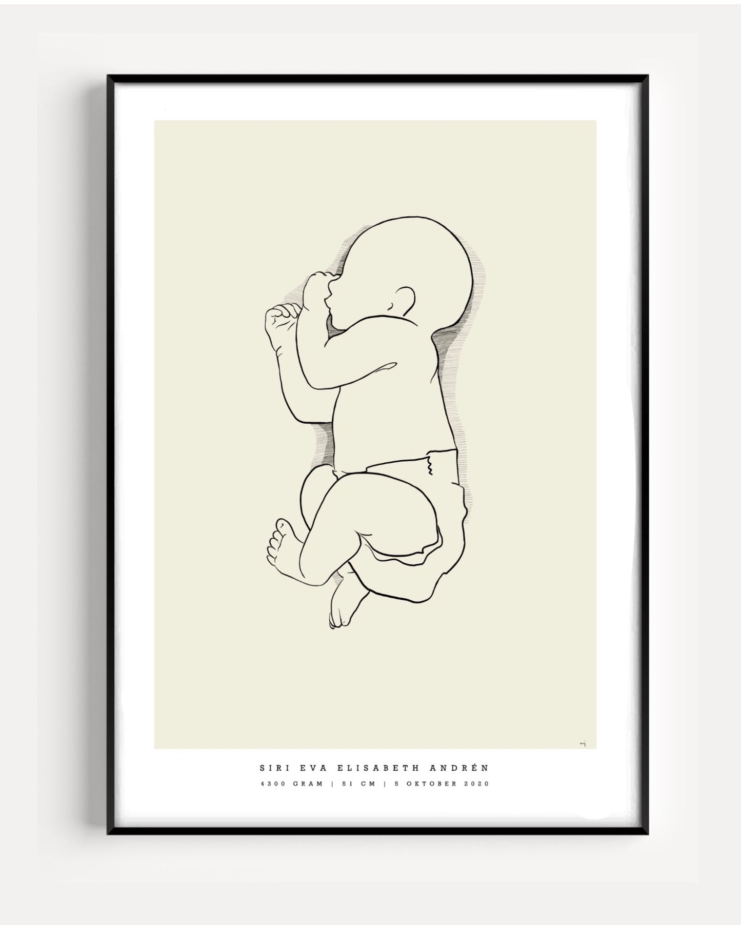 Generic Birth Poster small 30x40 cm