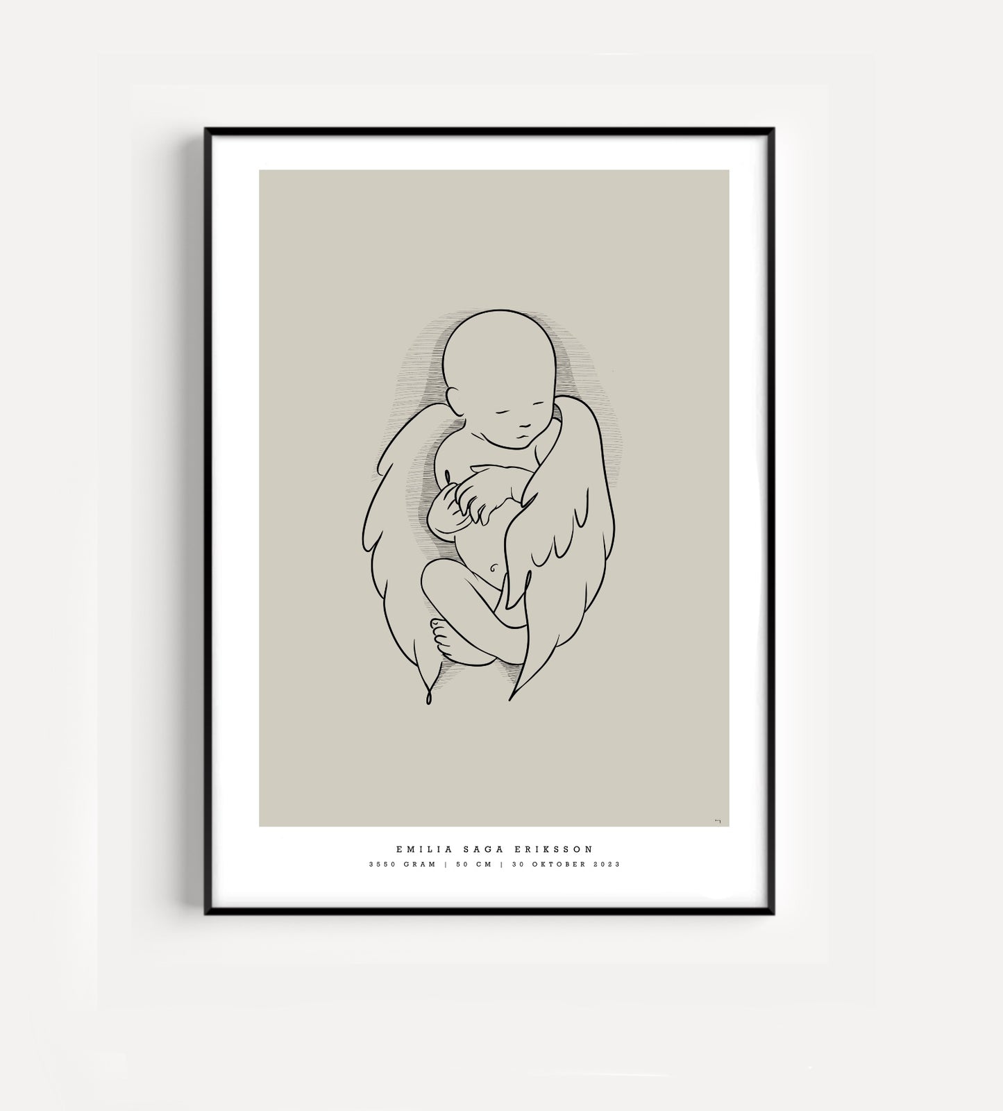 Generic Birth Poster Angel