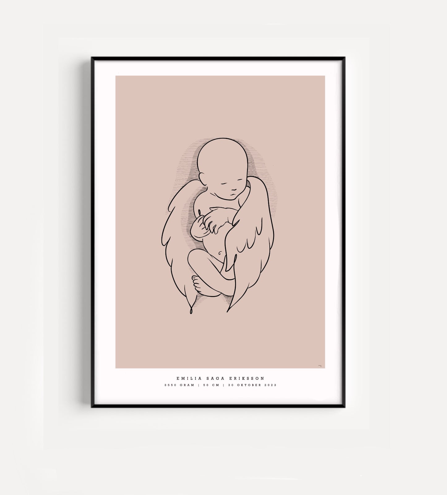 Generic Birth Poster Angel