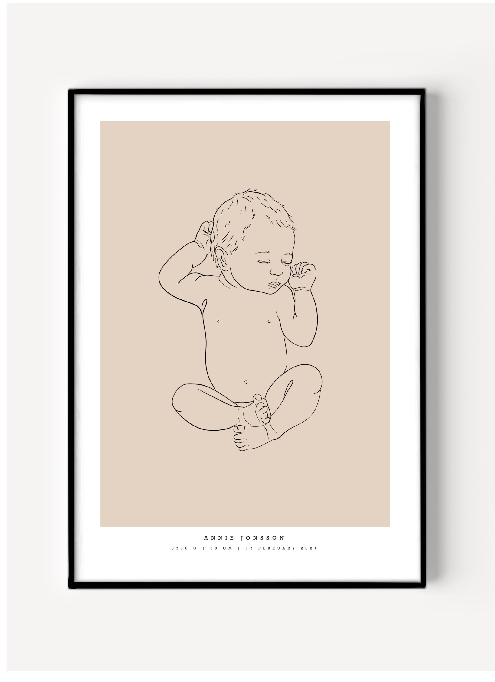 custom birth poster