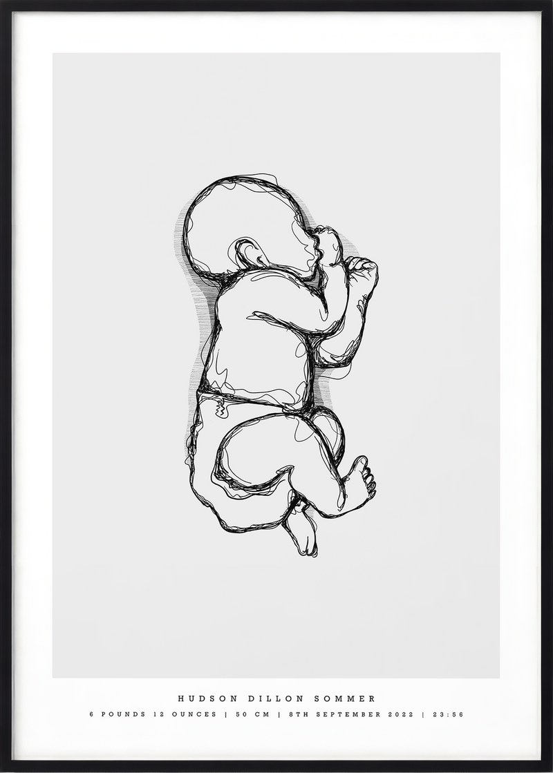 Design your own personalized birth poster online