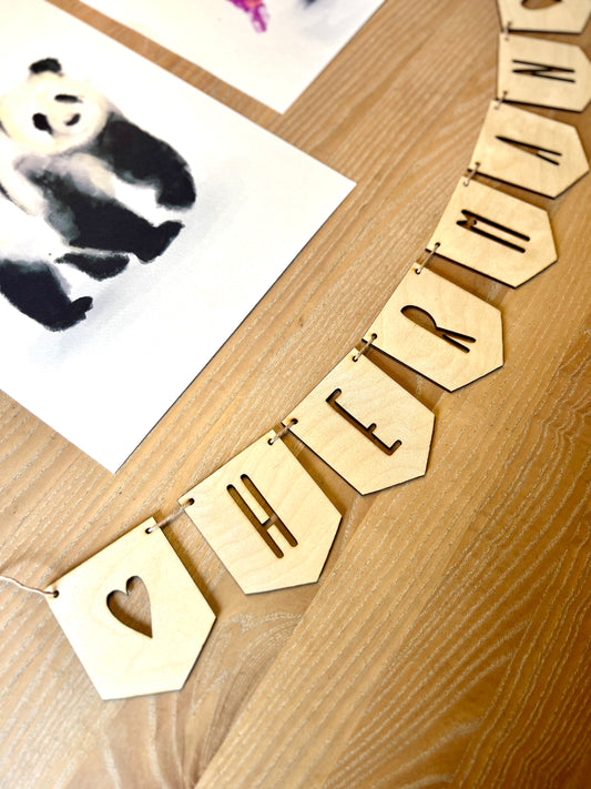 Wooden Name Garland