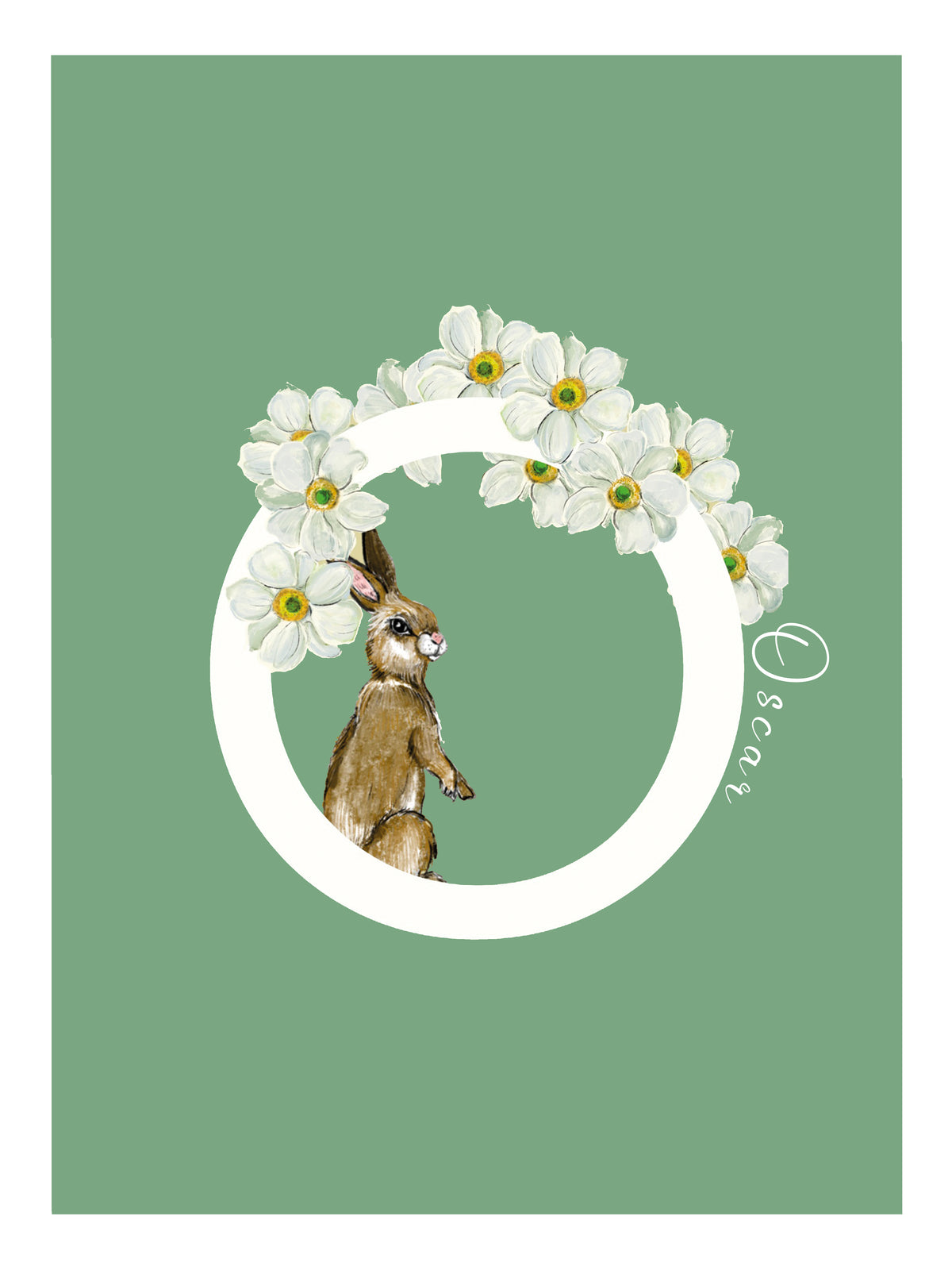 Floral Letter Poster