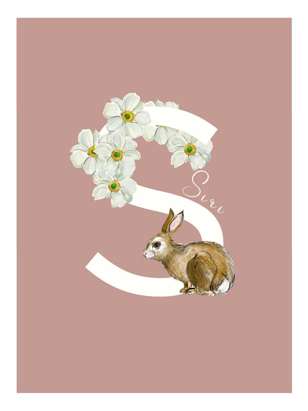 Floral Letter Poster