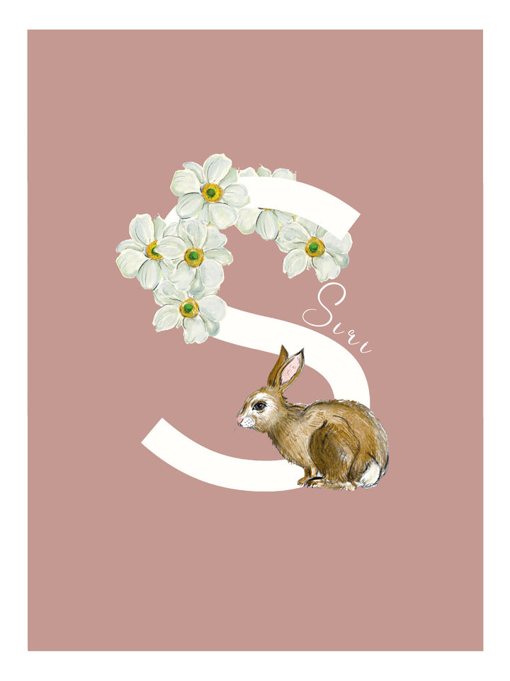 Floral Letter Poster