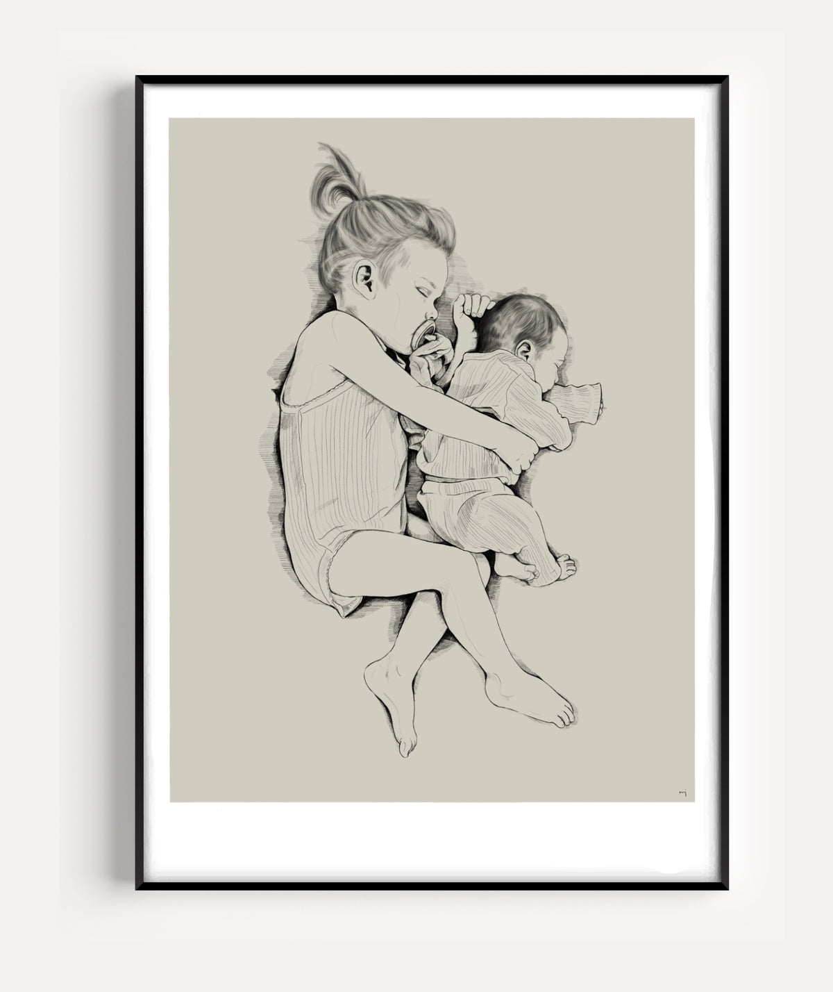 Hand-Drawn Portrait - Family & children